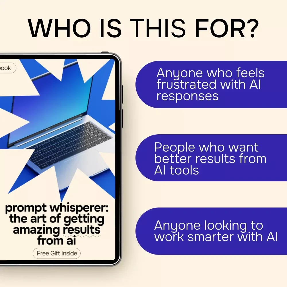 Prompt Whisperer: The Art of Getting Amazing Results from AI – AI Prompt Guide, ChatGPT Prompting eBook, Prompt Engineering Checklist for Better AI Results