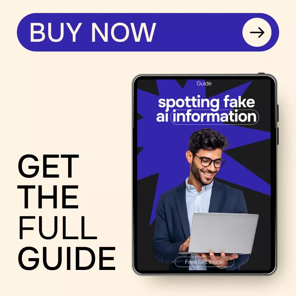 Spotting Fake AI Information – AI Misinformation Guide, Fact-Checking Digital Download, Media Literacy eBook, AI Hallucination Detection Checklist, Online Research Skills Toolkit