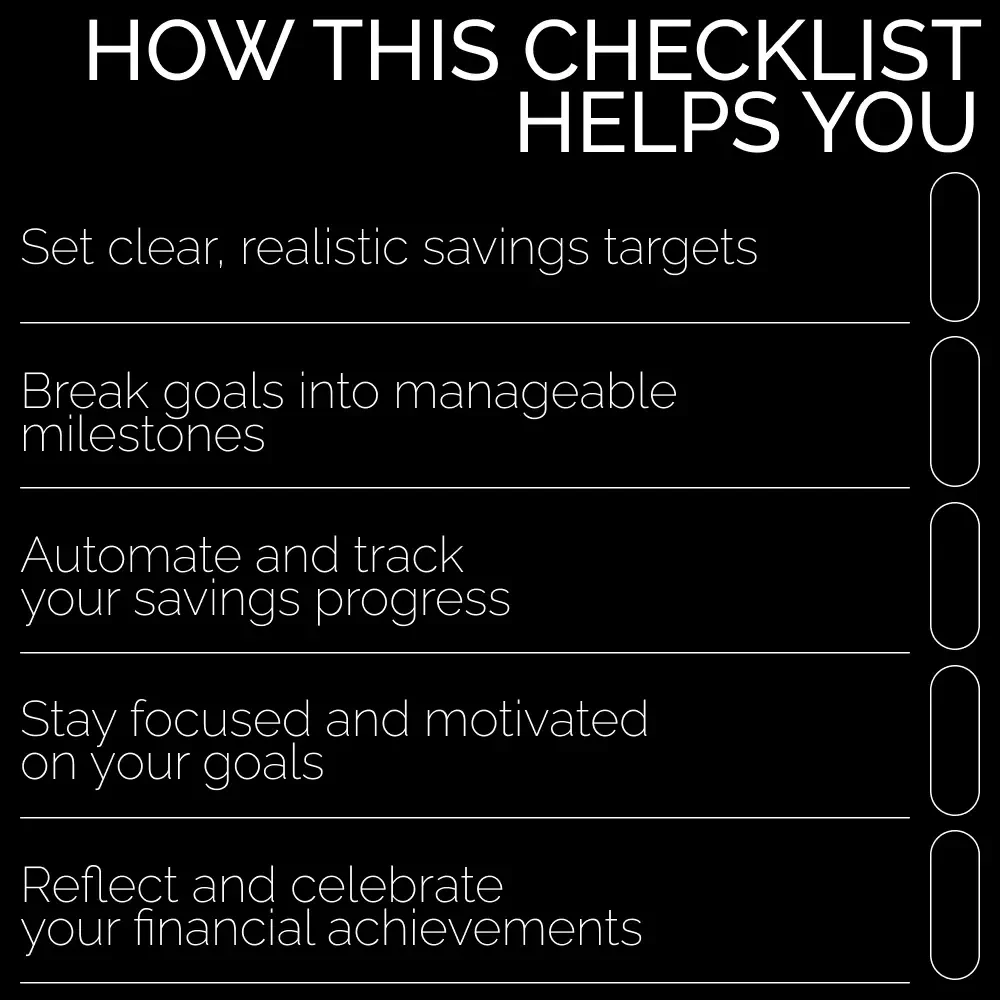Checklist: Achieving Your Short-Term Saving Goals – Easy Steps to Financial Success