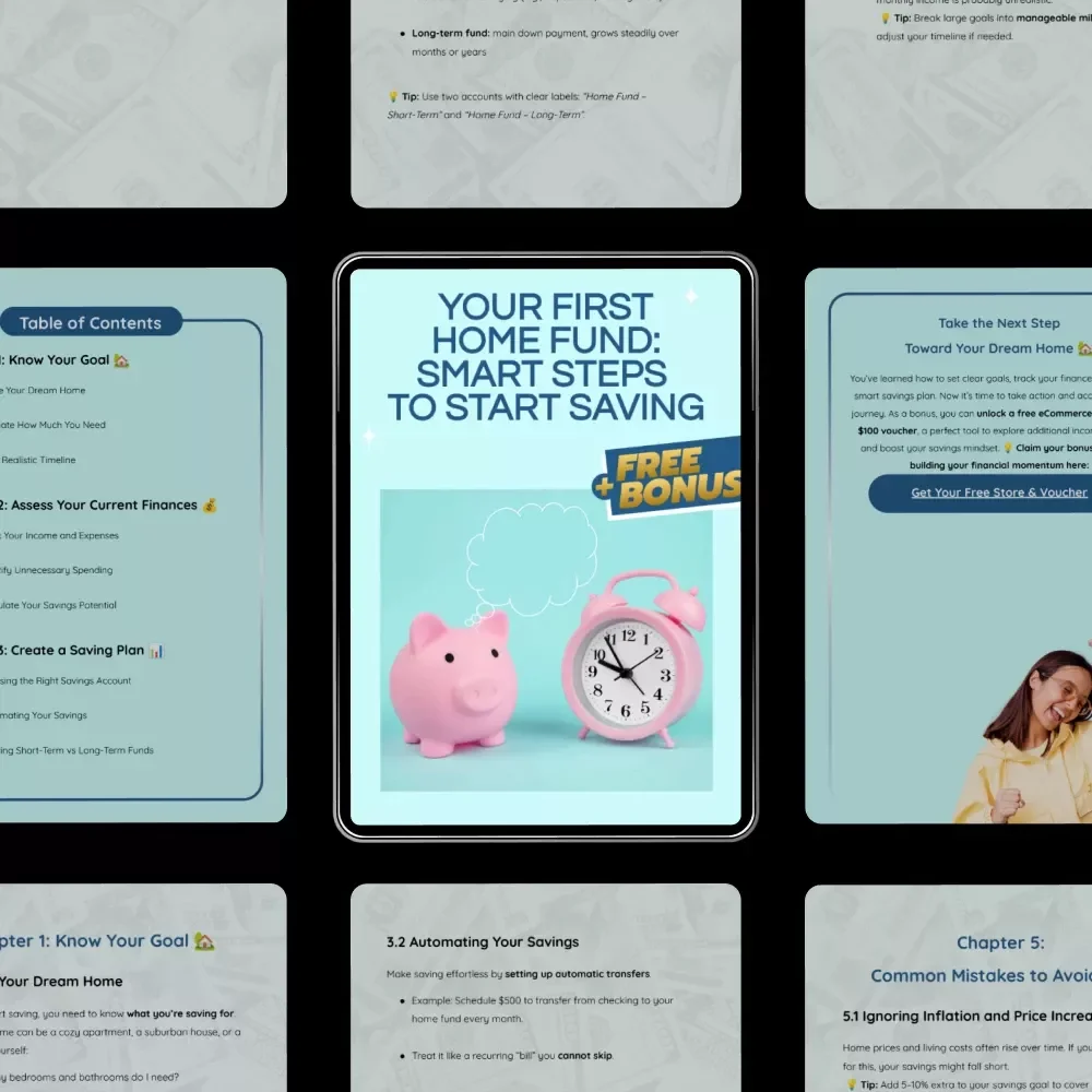 Your First Home Fund: Smart Steps to Start Saving – eBook Guide to Saving for Your Dream Home