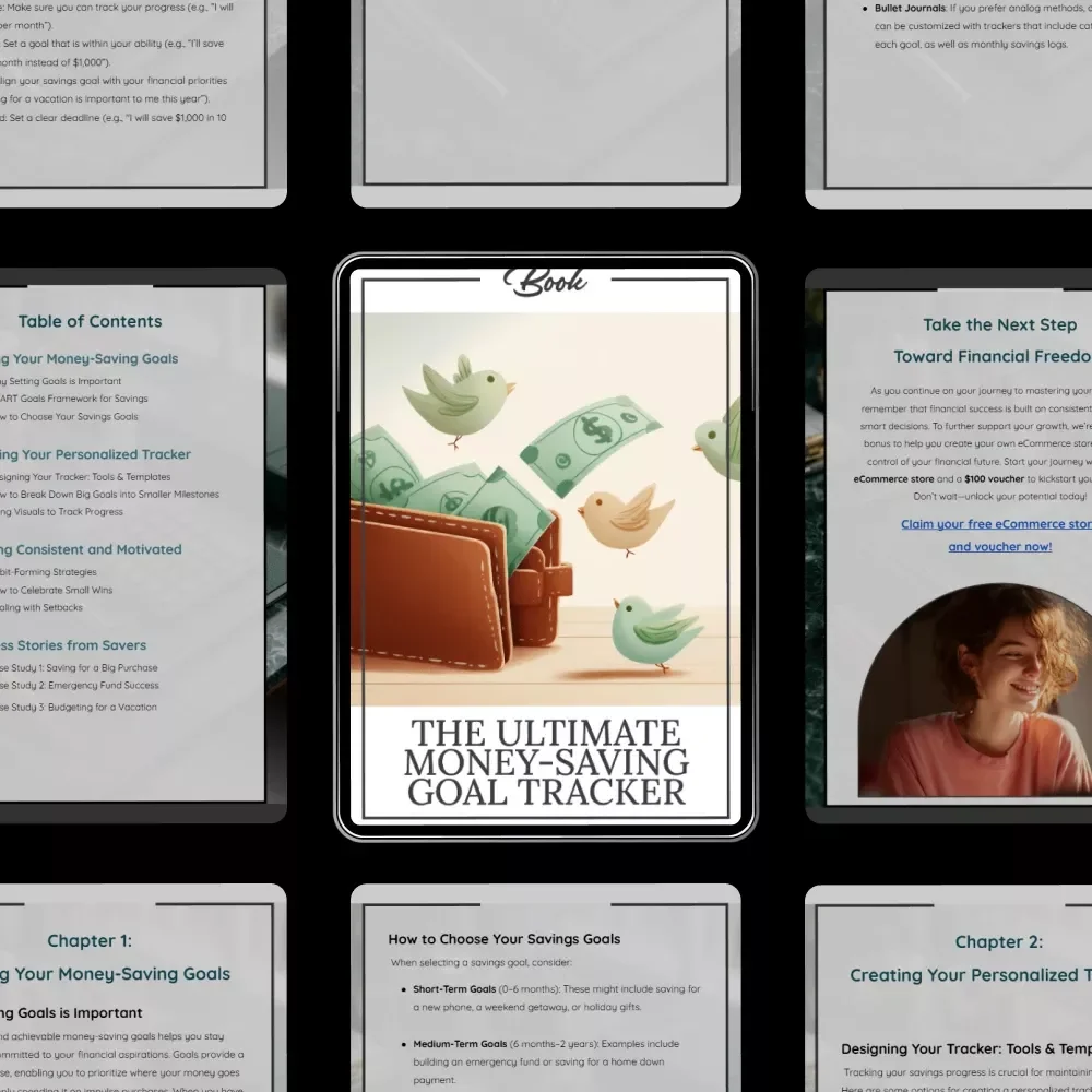 The Ultimate Money-Saving Goal Tracker - Your Personalized eBook to Achieve Financial Freedom