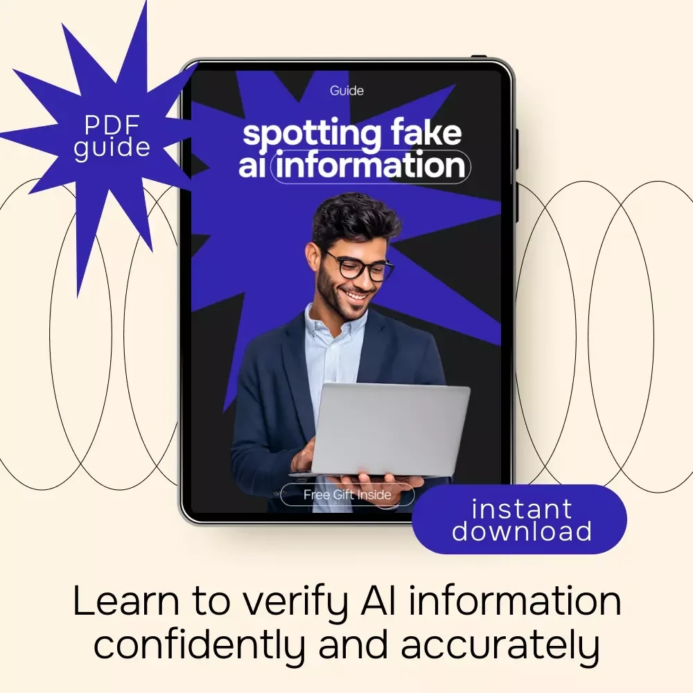 Spotting Fake AI Information – AI Misinformation Guide, Fact-Checking Digital Download, Media Literacy eBook, AI Hallucination Detection Checklist, Online Research Skills Toolkit