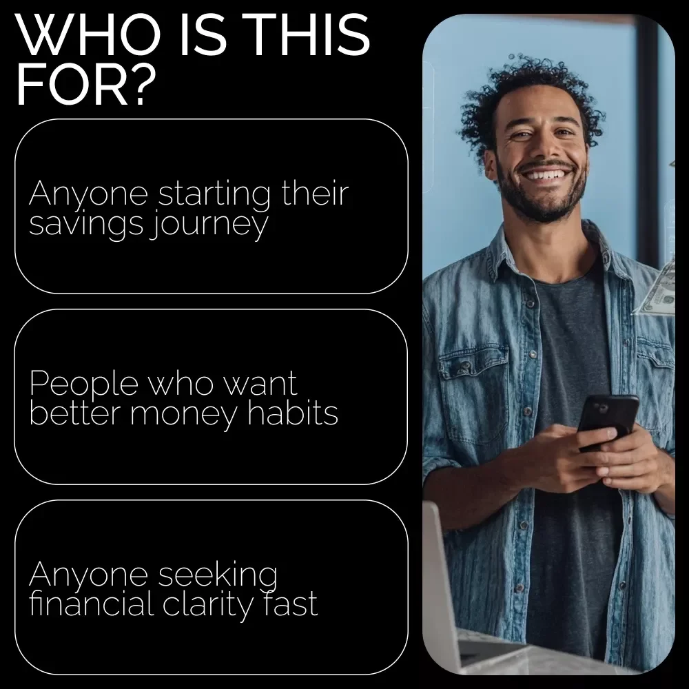 Smart Savings Action Checklist – Printable Guide on How to Start Saving Money | Budget Planner, Financial Goal Tracker, Money Management Digital Download