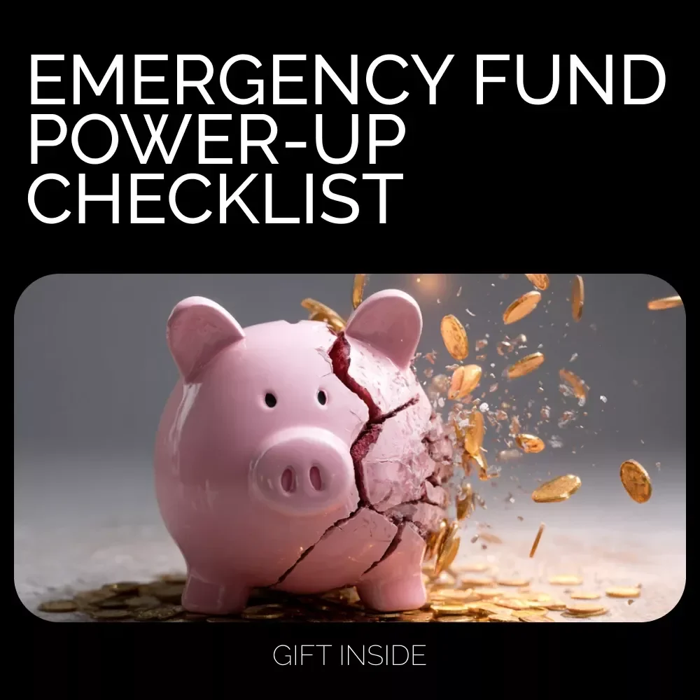 Emergency Fund Power-Up Checklist | High Yield Savings Account for Emergency Fund | Financial Preparedness Printable | Budget Planner Tool | Digital Download