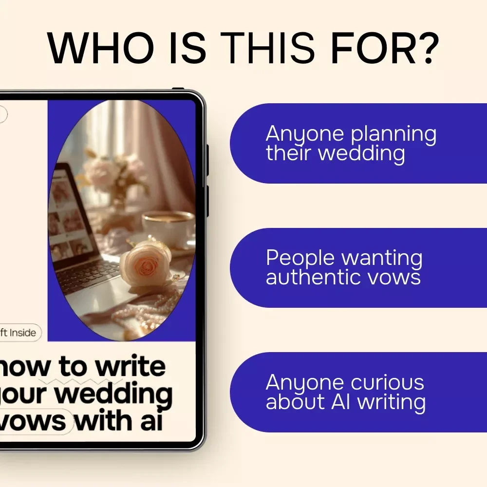 How to Write Your Wedding Vows with AI – AI for Writing Wedding Vows eBook Guide