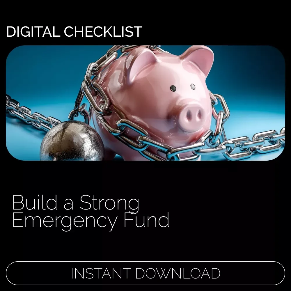 Emergency Fund Power-Up Checklist | High Yield Savings Account for Emergency Fund | Financial Preparedness Printable | Budget Planner Tool | Digital Download