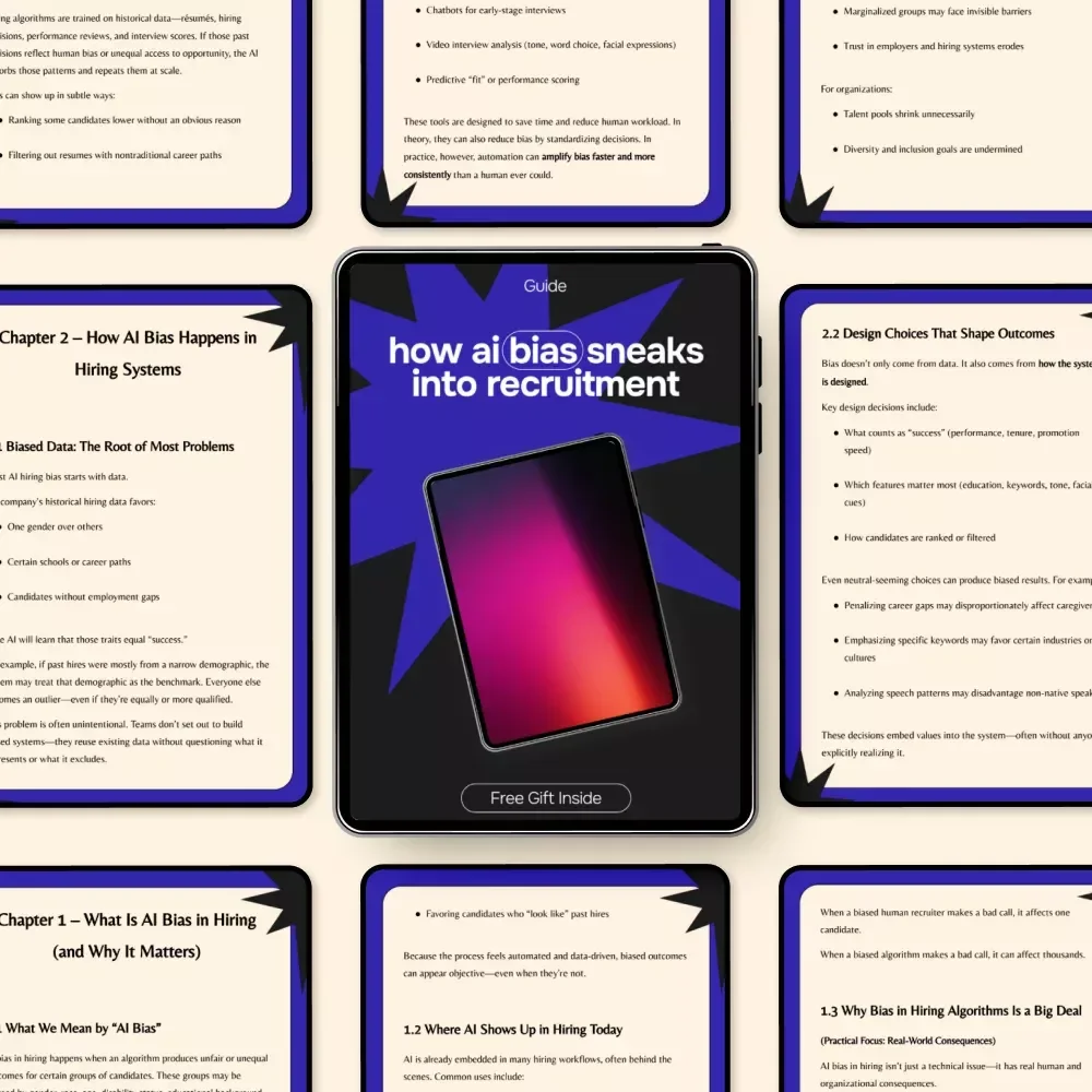 How AI Bias Sneaks Into Recruitment – A Complete Guide to Understanding AI Bias in Hiring and How It Happens