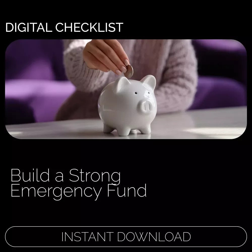 Emergency Fund Boost Checklist | How to Calculate Emergency Fund | Printable Financial Planning Checklist for Savings, Budgeting & Money Management