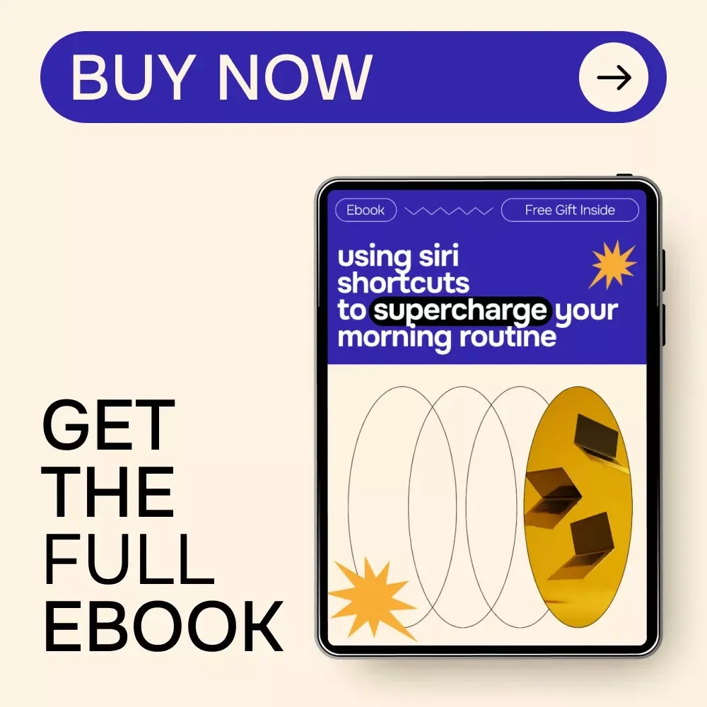Using Siri Shortcuts to Supercharge Your Morning Routine | iPhone Automation Guide, Productivity & AI Morning System, Digital Download
