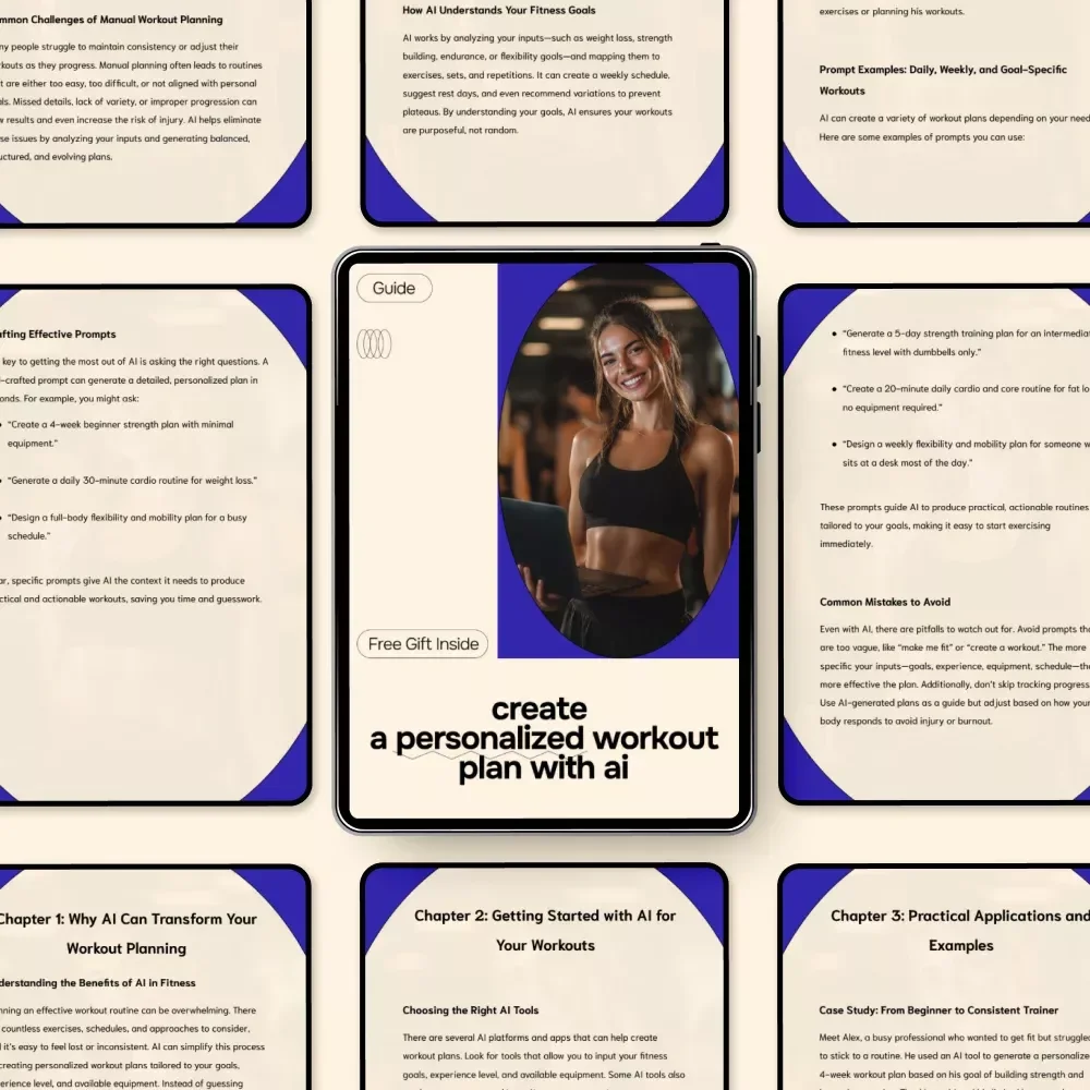 Create a Personalized Workout Plan with AI – AI Prompt for Creating a Workout Plan Guide