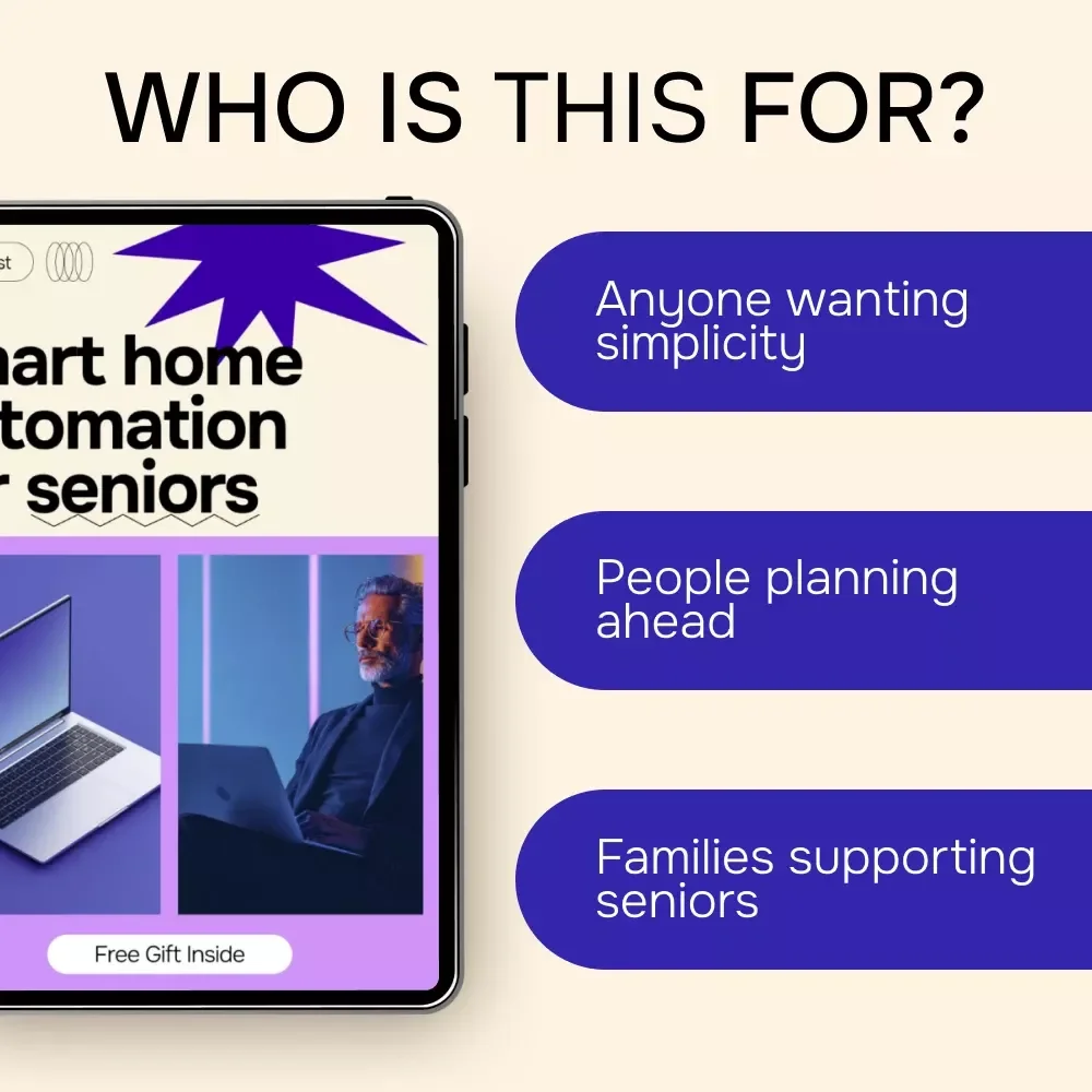 Smart Home Automation for Seniors Checklist | Easy Smart Home Setup Guide for Safety, Comfort & Independence | Digital Download