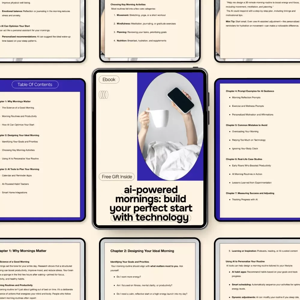 AI-Powered Mornings: Build Your Perfect Start with Technology – Ultimate eBook Guide to Using AI for Creating a Morning Routine