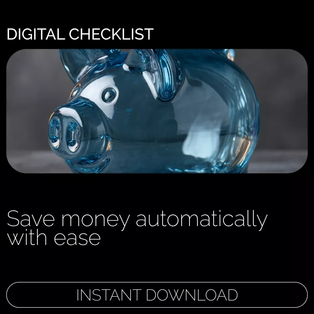 Lazy Finance Made Easy: Effortless Savings Checklist | Simple Guide Using Lazy Finance Savings Methods | Digital Download for Stress-Free Money Automation