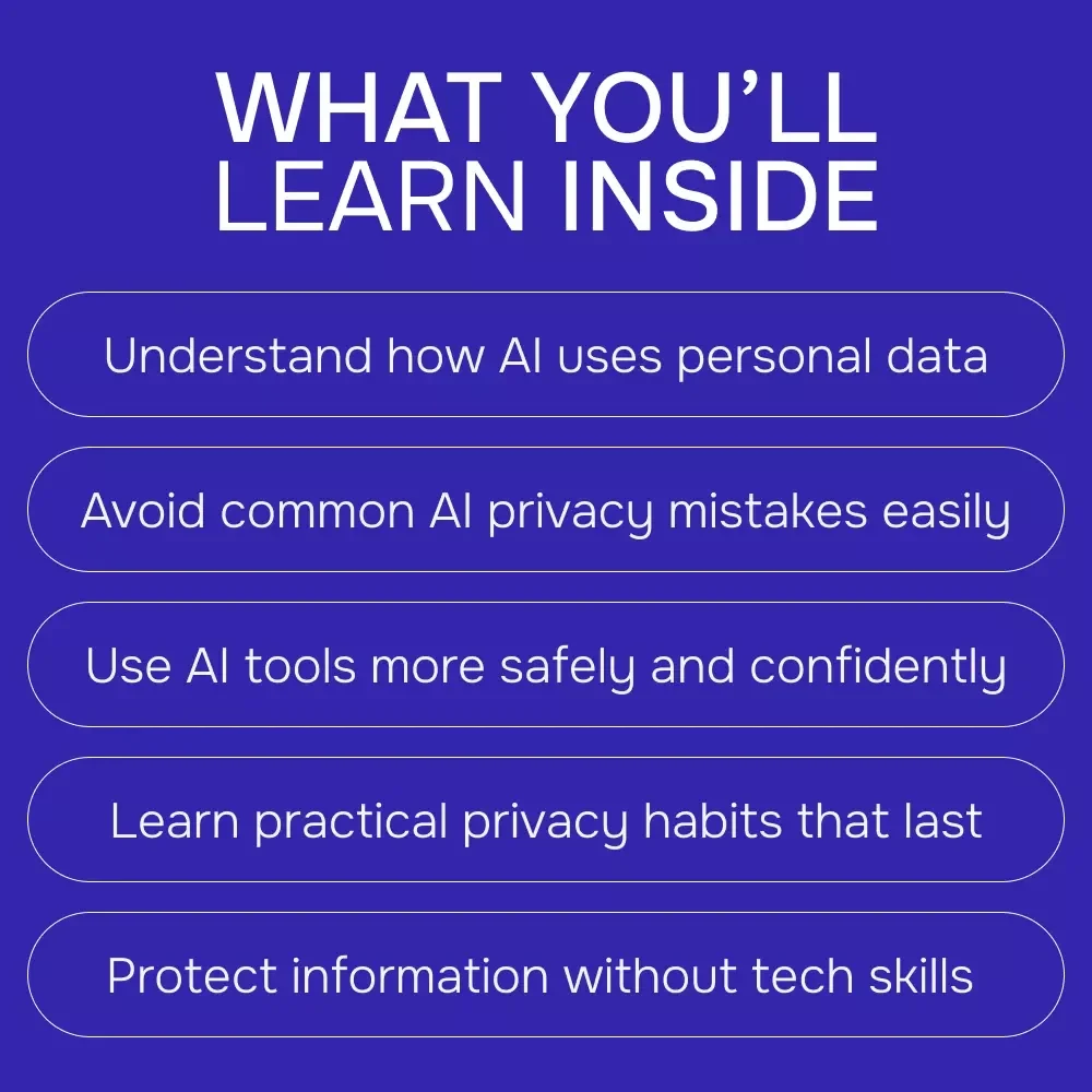 Privacy in the Age of AI – Practical Guide on how to protect your privacy from ai, Smart Data Safety eBook, Digital Download