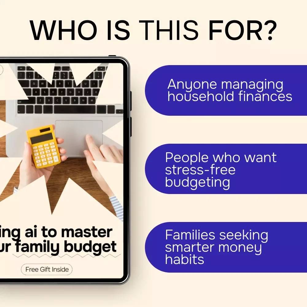 Using AI to Master Your Family Budget | Smart Family Budget Planner eBook | AI Budgeting Guide for Parents, Households & Home Finance