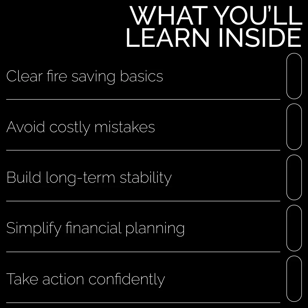 Fire Saving: A Smarter Way to Protect Your Future | Practical eBook Explaining What Is Fire Saving, Smart Financial Planning Guide, Digital Download