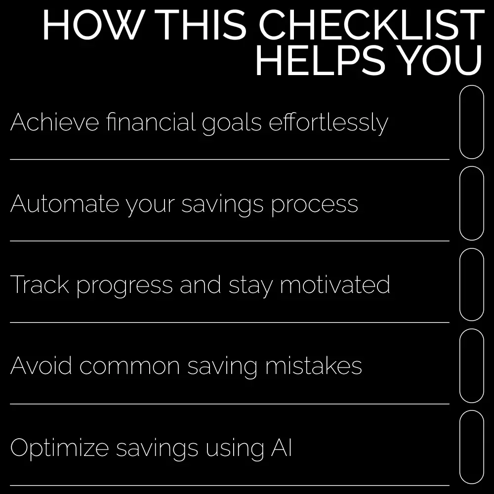 Micro-Saving Made Easy: Checklist – A Simple Guide to Budgeting for Millennials