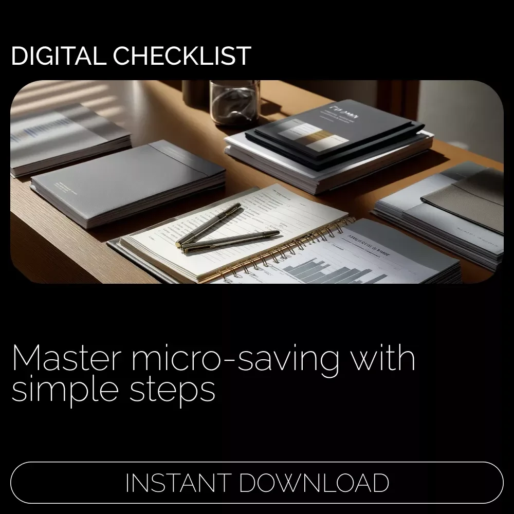 Micro-Saving Made Easy: Checklist – A Simple Guide to Budgeting for Millennials