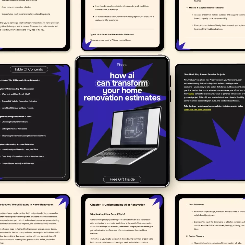 How AI Can Transform Your Home Renovation Estimates | Smart AI for Home Renovation Estimates eBook for Accurate Budgeting & Planning