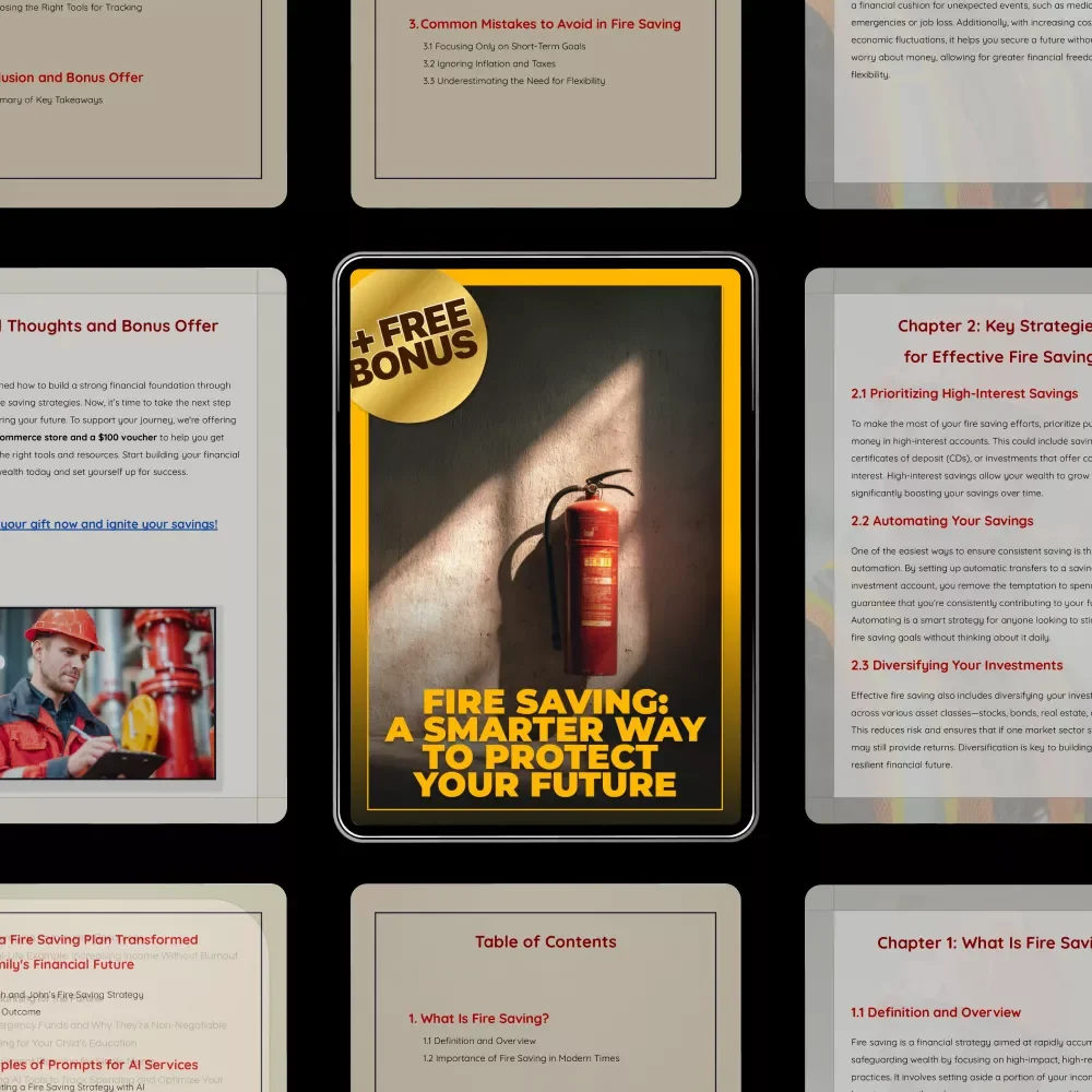 Fire Saving: A Smarter Way to Protect Your Future | Practical eBook Explaining What Is Fire Saving, Smart Financial Planning Guide, Digital Download