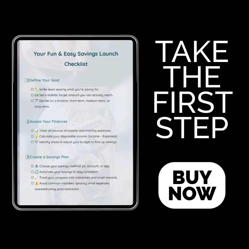 Your Fun & Easy Savings Launch Checklist - Create Your Perfect Savings Plan Today!