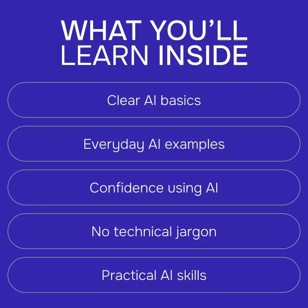 AI for Beginners Made Simple | Easy Beginner eBook Explaining What Is AI in Simple Terms for Beginners | No Tech Skills Needed Digital Guide