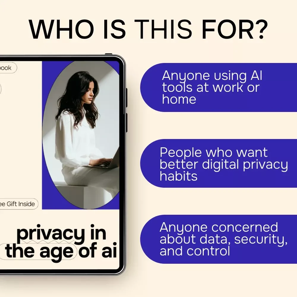 Privacy in the Age of AI – Practical Guide on how to protect your privacy from ai, Smart Data Safety eBook, Digital Download