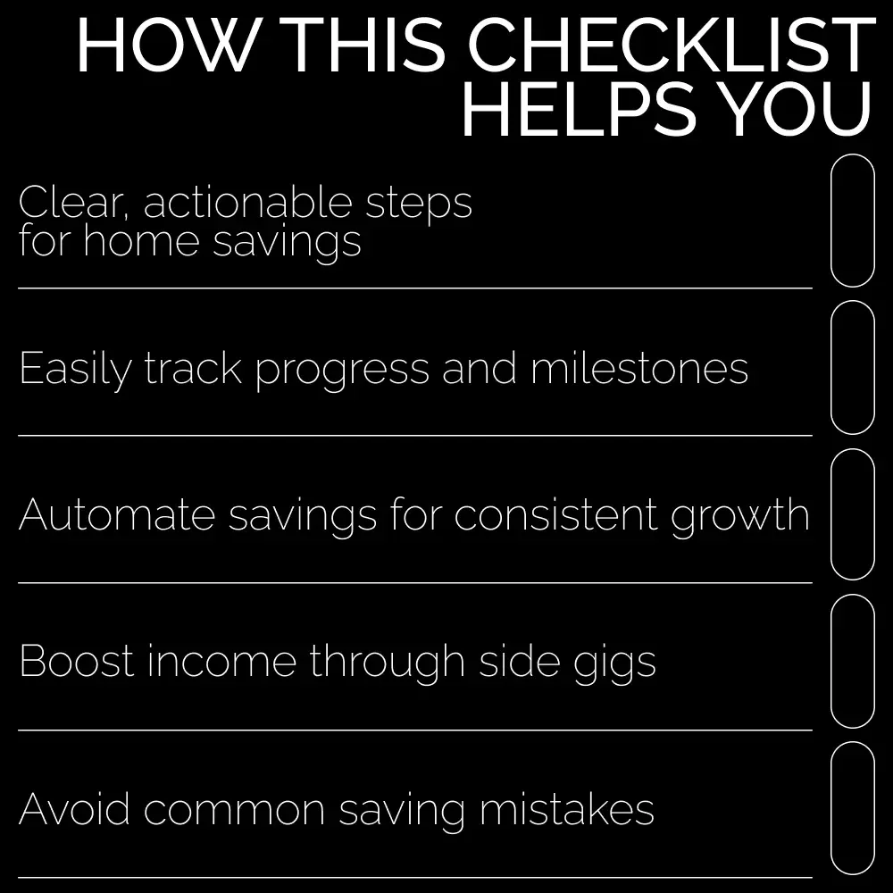 Home Savings Power Checklist: How to Start Saving for a House and Achieve Your Dream Home
