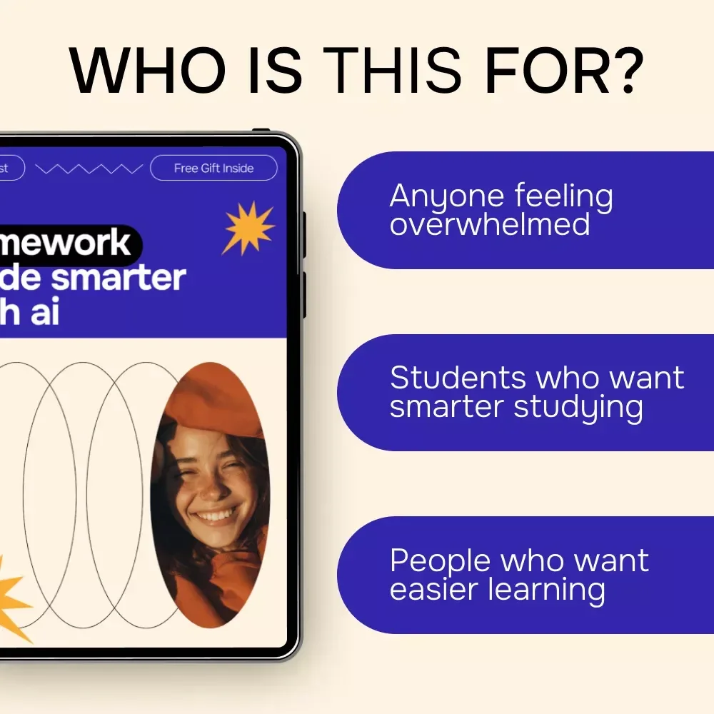 Homework Made Smarter with AI | Student Homework Checklist | AI for Students Homework Help | Study Smarter Digital Download