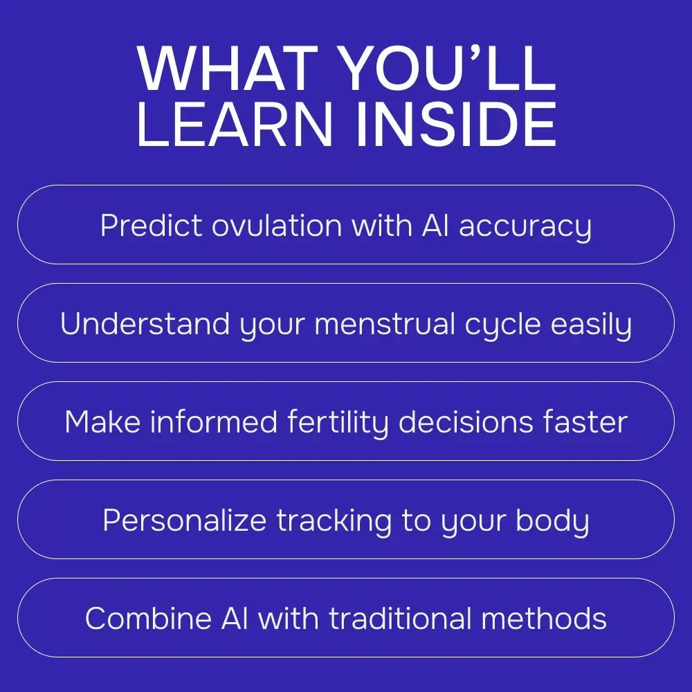AI & Ovulation: Smart Tools for Understanding Your Cycle – Digital Guide, eBook, Checklist for Fertility Tracking, AI Ovulation Prediction, Cycle Monitoring