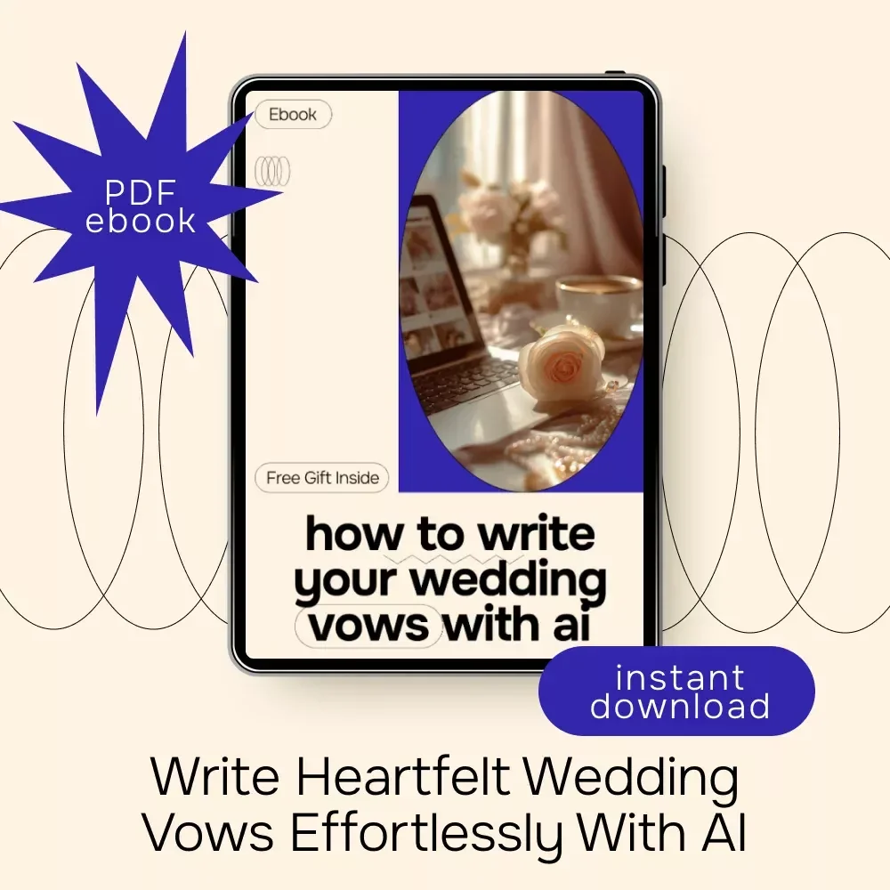 How to Write Your Wedding Vows with AI – AI for Writing Wedding Vows eBook Guide