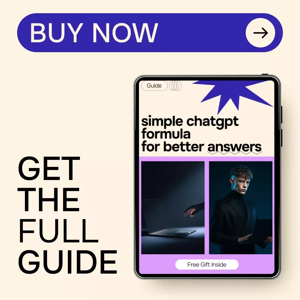 Simple ChatGPT Formula for Better Answers | AI Prompt Guide, ChatGPT Prompts eBook, Digital Download for Smarter AI Results