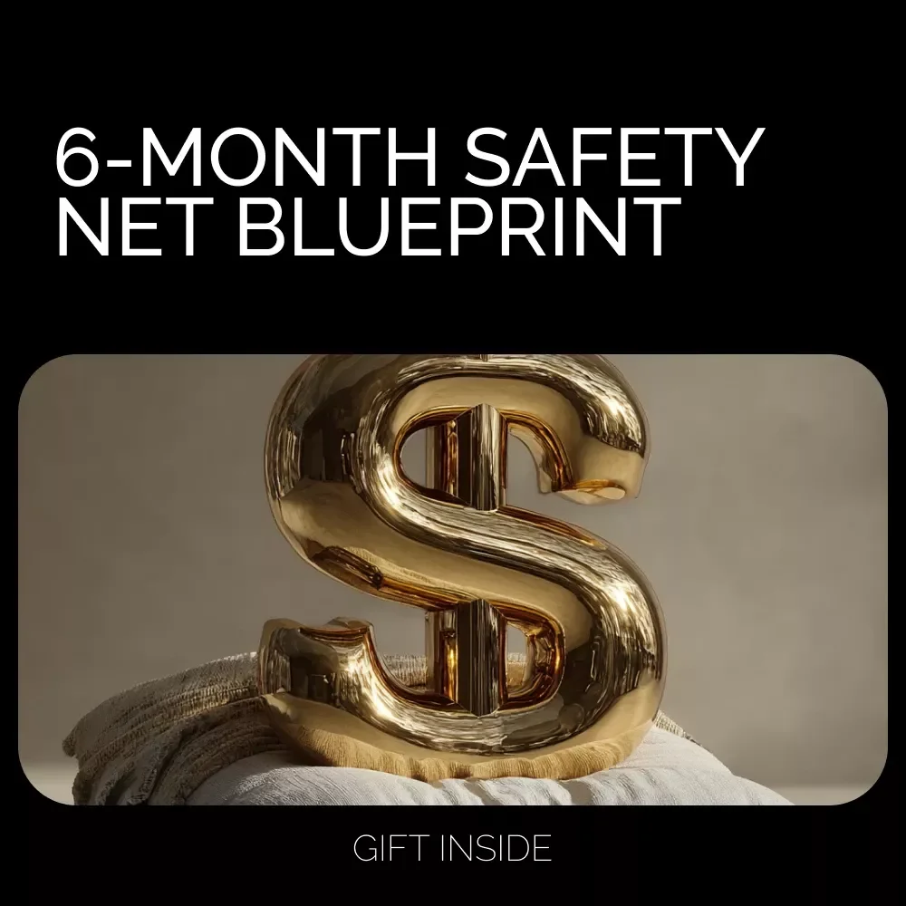6-Month Safety Net Blueprint | Emergency Fund eBook | Build a 6 Month Emergency Fund | Financial Planning eBook for Stability & Security