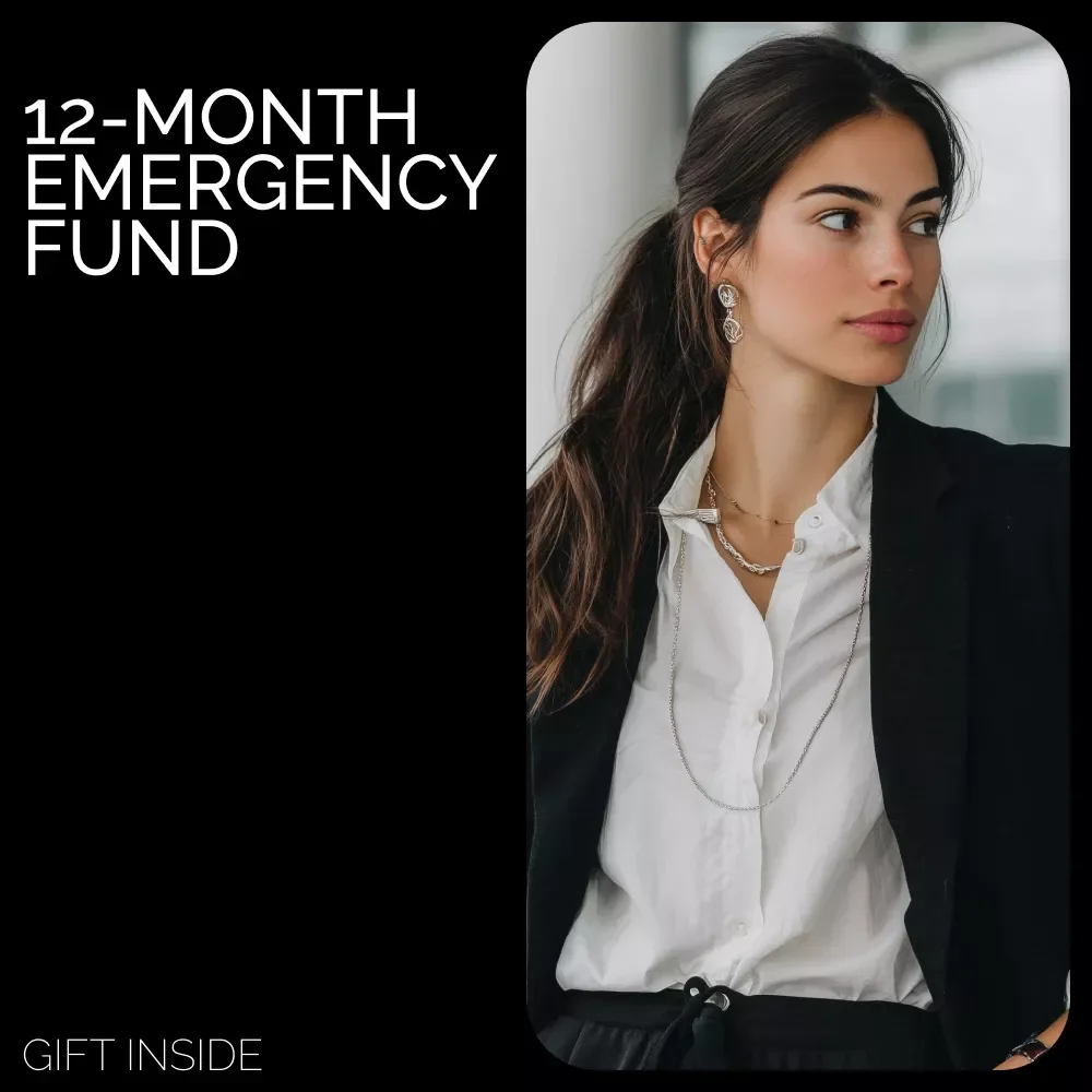 12-Month Emergency Fund Checklist | 12 month emergency fund how to build Printable Savings Planner & Financial Preparedness Guide