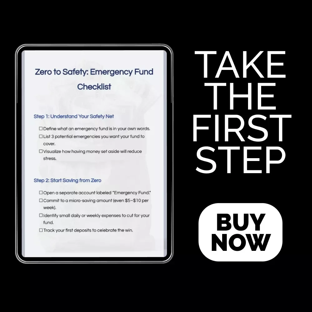 Zero to Safety: Emergency Fund Checklist – How to Start an Emergency Fund from Zero, Beginner-Friendly Savings Planner & Step-by-Step Financial Safety Net Guide