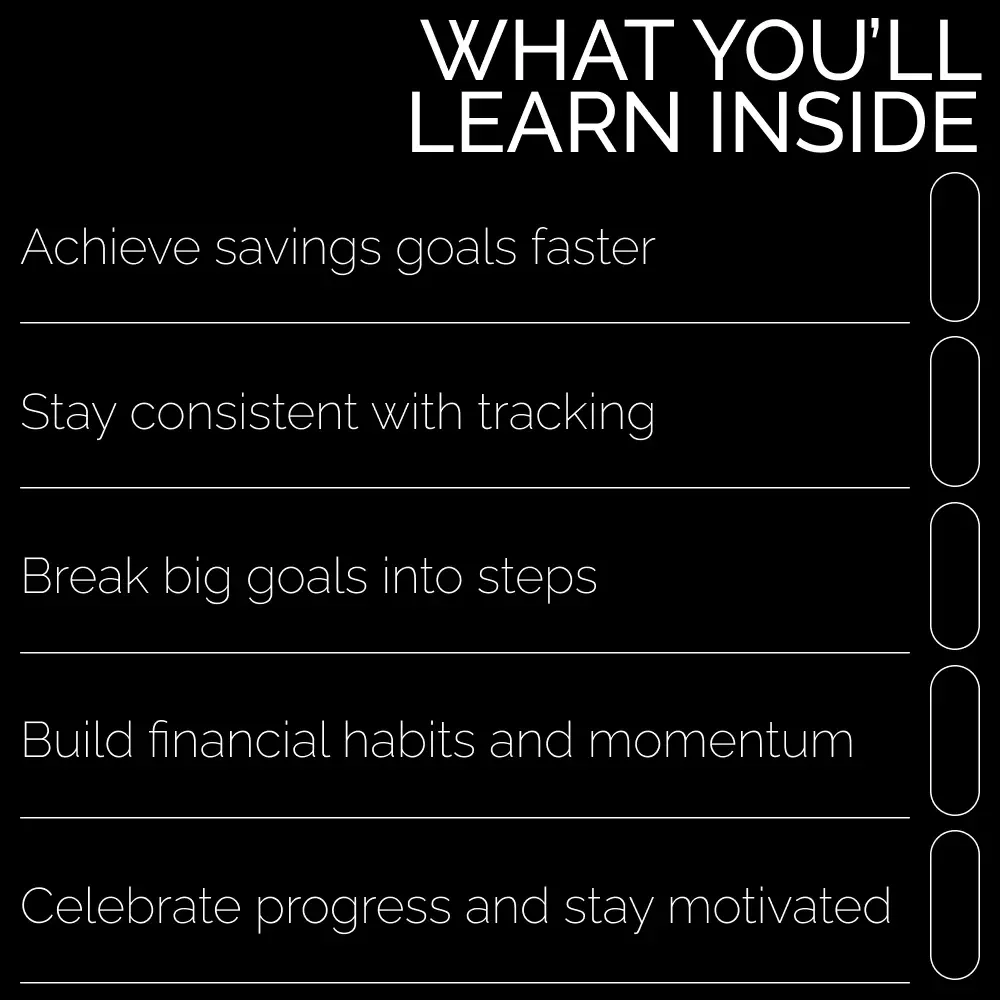 The Ultimate Money-Saving Goal Tracker - Your Personalized eBook to Achieve Financial Freedom