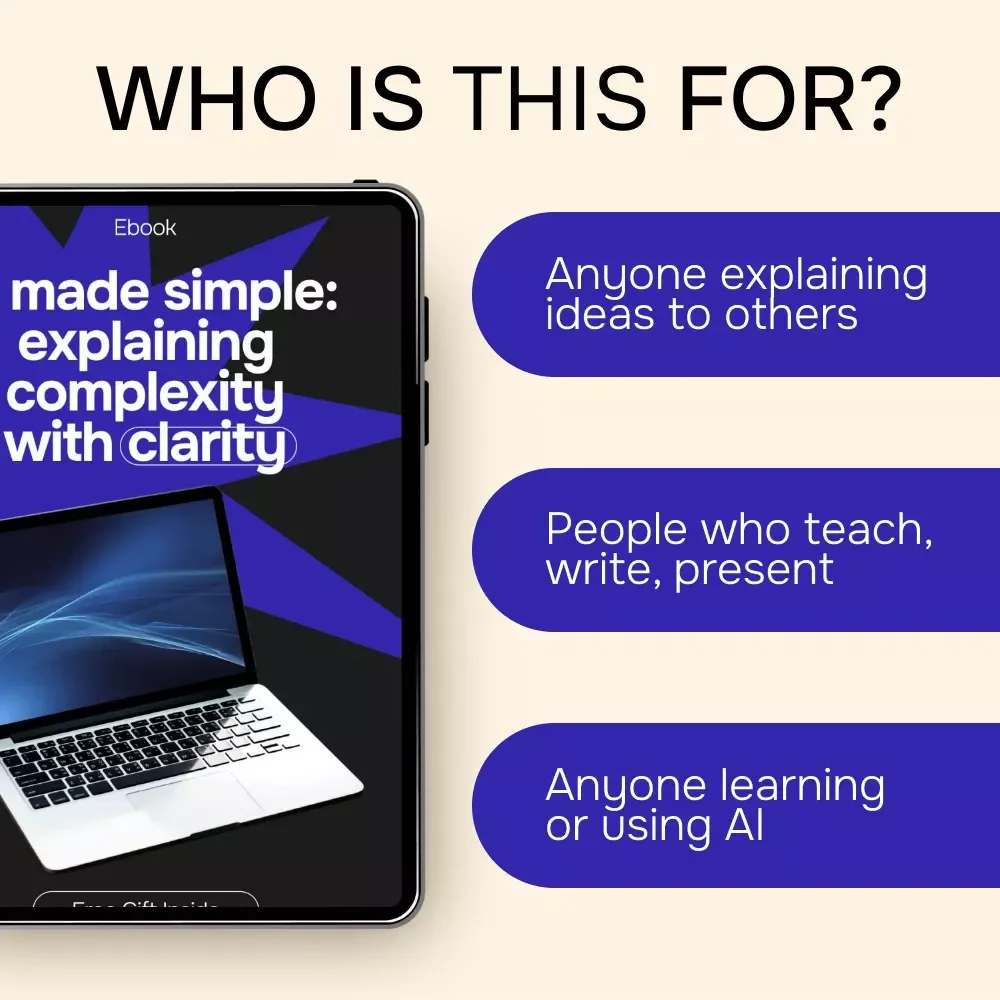 AI Made Simple: Explaining Complexity with Clarity | Ebook Guide to Using AI for Explaining Complex Topics Simply | Learn Clear Explanations, Smart Prompts & Practical Use Cases