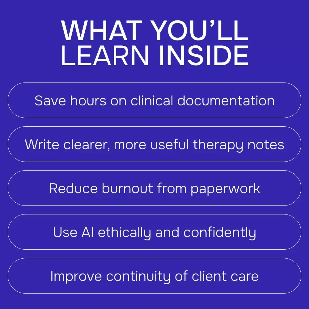 Using AI to Simplify Therapy Notes – Practical AI for Therapists Client Notes eBook for Ethical, Faster Documentation