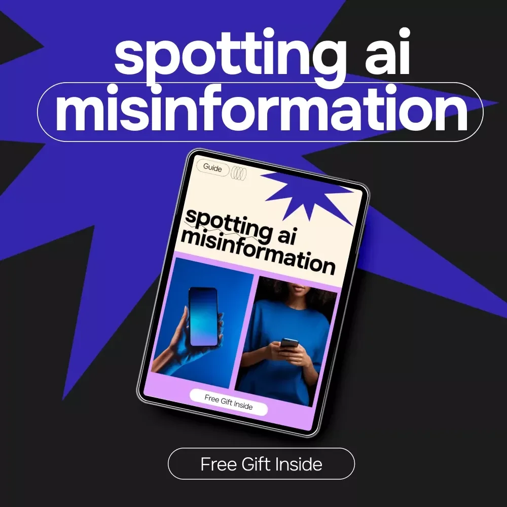 Spotting AI Misinformation | Digital Guide to Identifying False AI Content, Fact-Checking Strategies, Media Literacy eBook, Online Safety Checklist