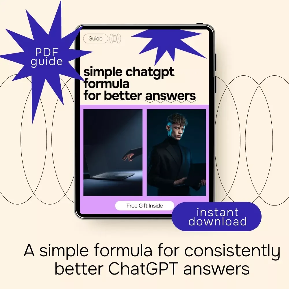 Simple ChatGPT Formula for Better Answers | AI Prompt Guide, ChatGPT Prompts eBook, Digital Download for Smarter AI Results