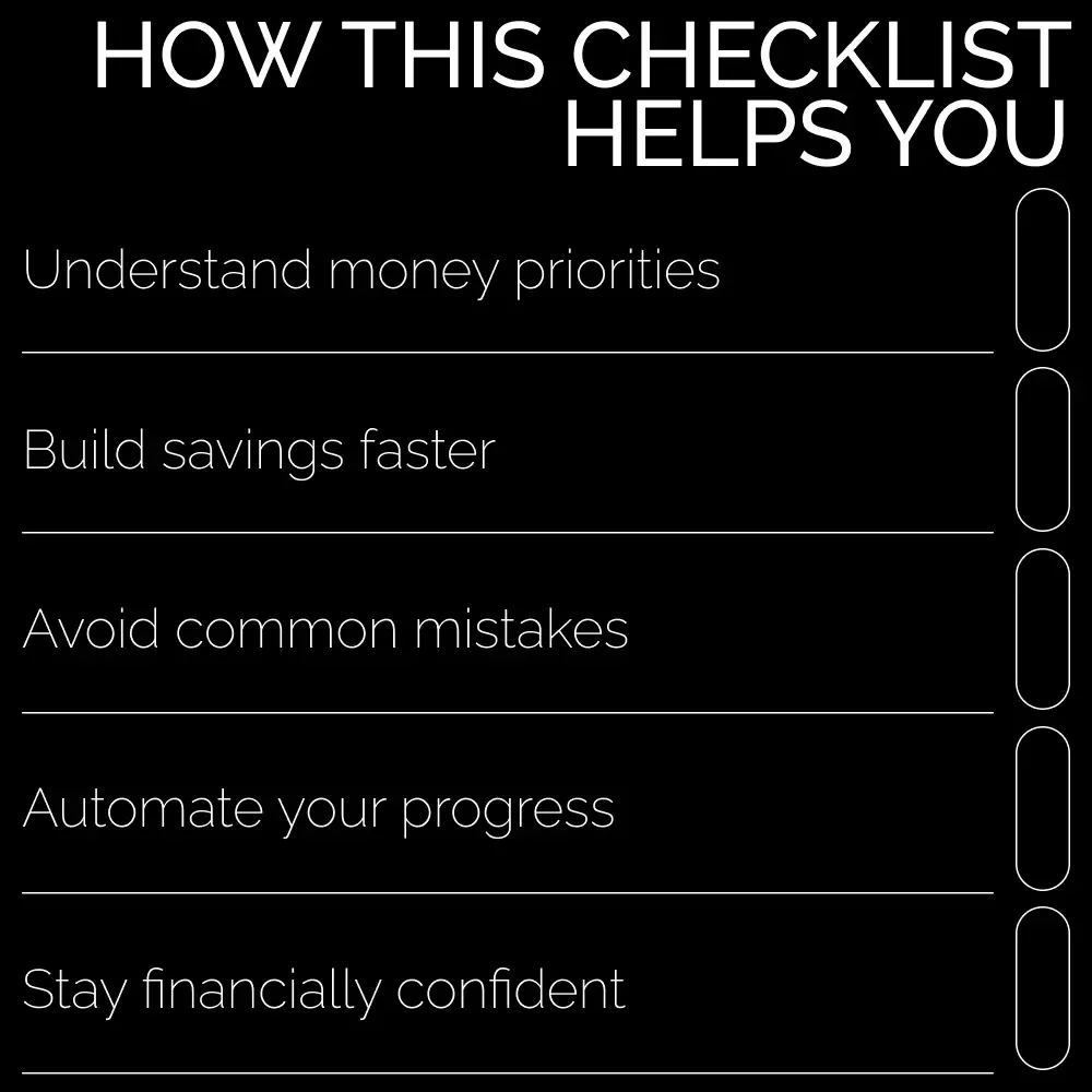 Emergency Fund vs Savings Checklist | Printable Personal Finance Checklist | Money Management PDF | Emergency Fund vs Savings Tips