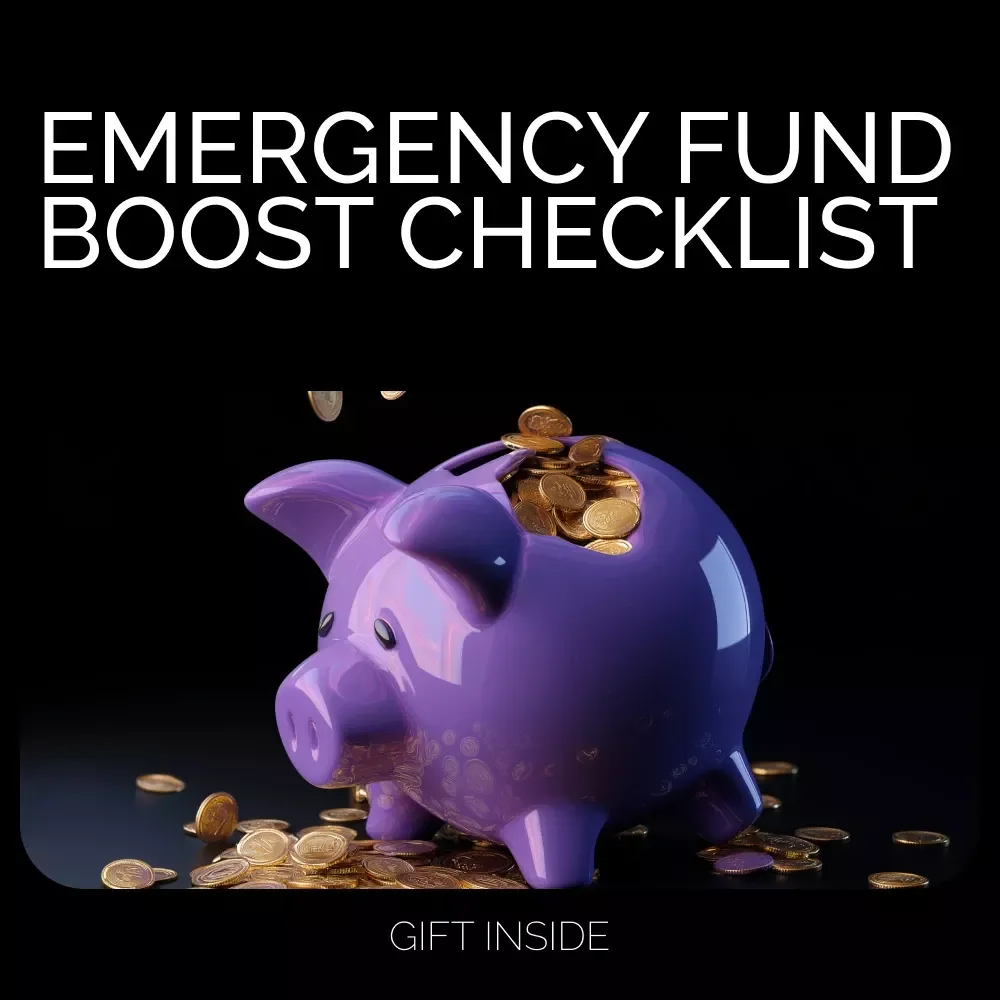 Emergency Fund Boost Checklist | How to Calculate Emergency Fund | Printable Financial Planning Checklist for Savings, Budgeting & Money Management