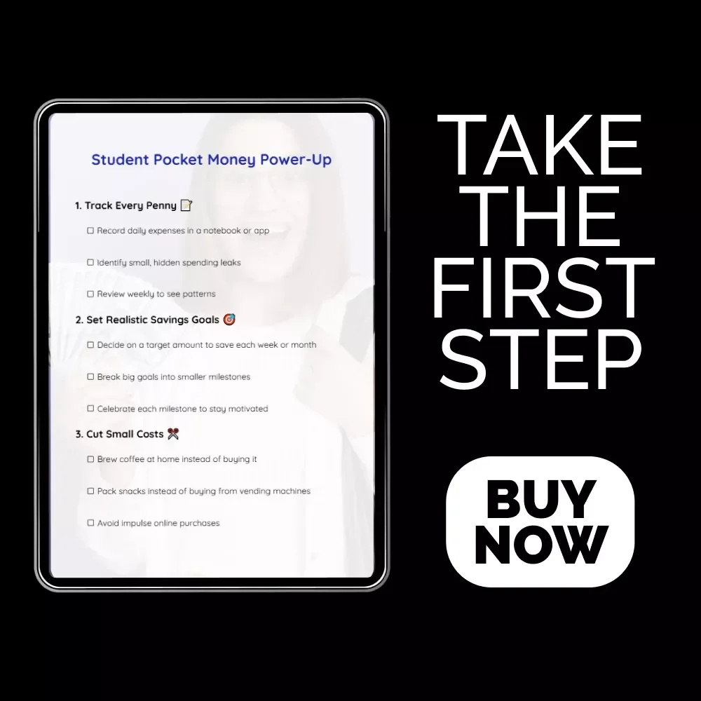 Student Pocket Money Power-Up Checklist: How to Save Pocket Money as a Student