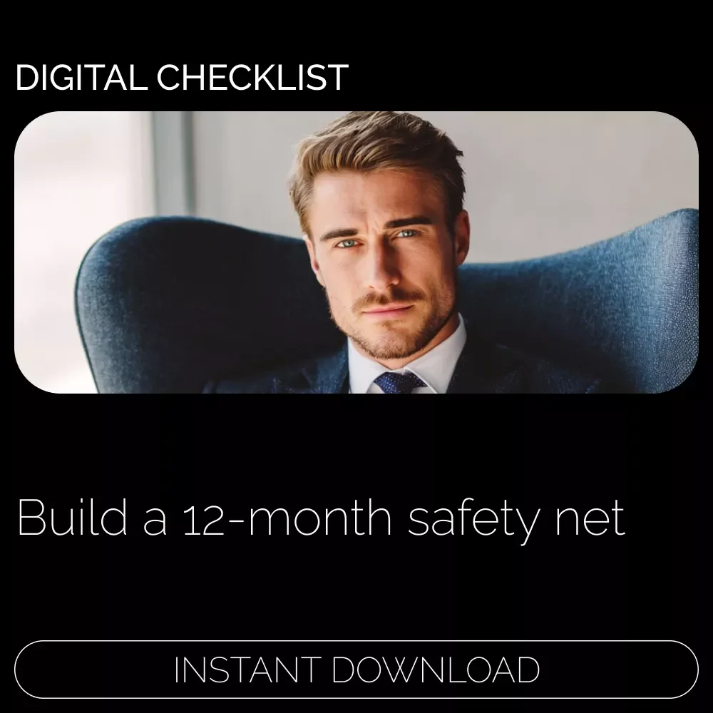 12-Month Emergency Fund Checklist | 12 month emergency fund how to build Printable Savings Planner & Financial Preparedness Guide