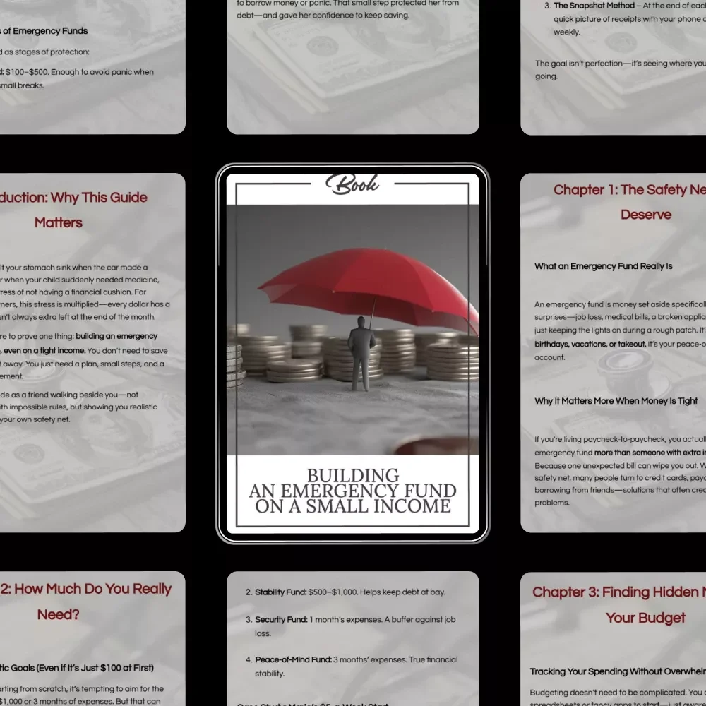 Building an Emergency Fund on a Small Income | Practical eBook & Emergency Fund for Low Income Earners Guide | Step-by-Step Budgeting & Savings Plan Digital Download
