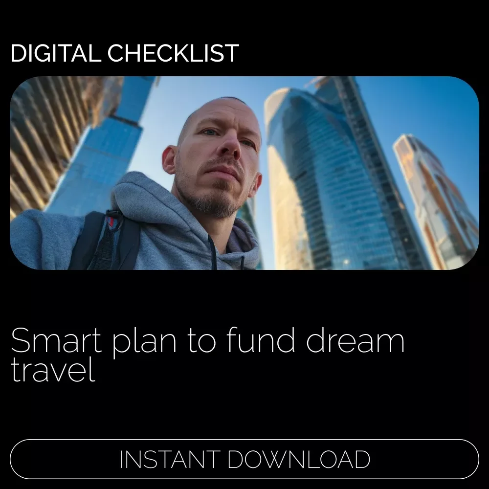 Checklist: Your Ultimate Trip Savings Roadmap – How to Start Saving Money for a Trip | Printable Travel Budget Planner & Savings Checklist