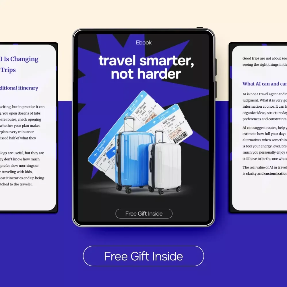Travel Smarter, Not Harder – AI for Travel Planning Itinerary eBook | Build Personalized Trips Faster