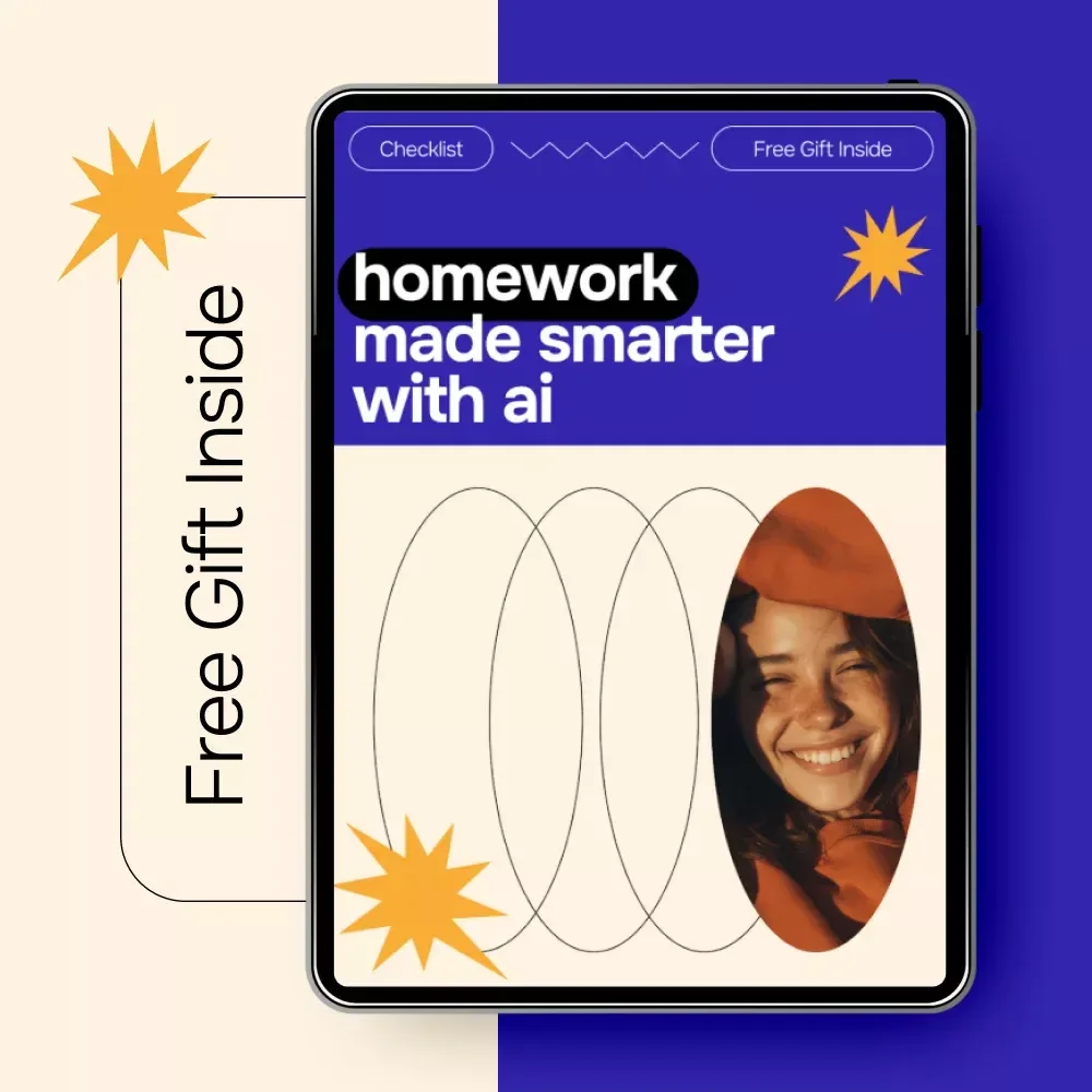 Homework Made Smarter with AI | Student Homework Checklist | AI for Students Homework Help | Study Smarter Digital Download