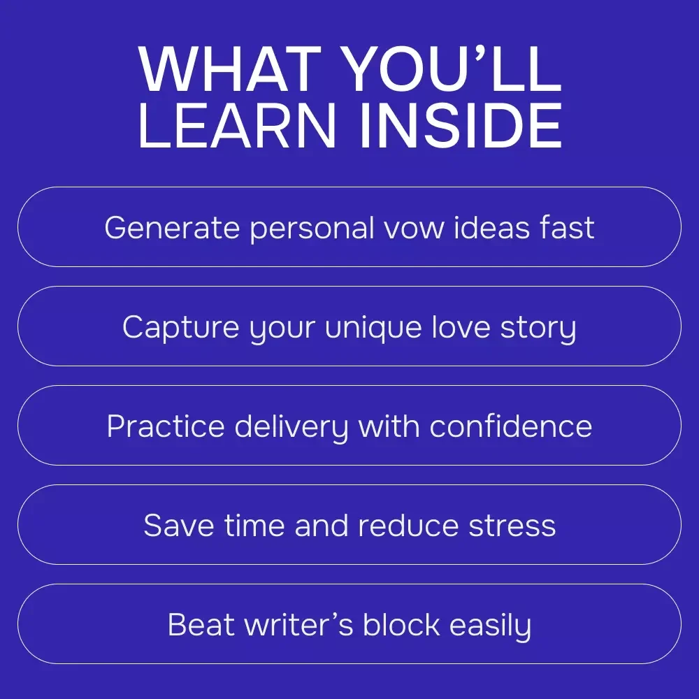 How to Write Your Wedding Vows with AI – AI for Writing Wedding Vows eBook Guide