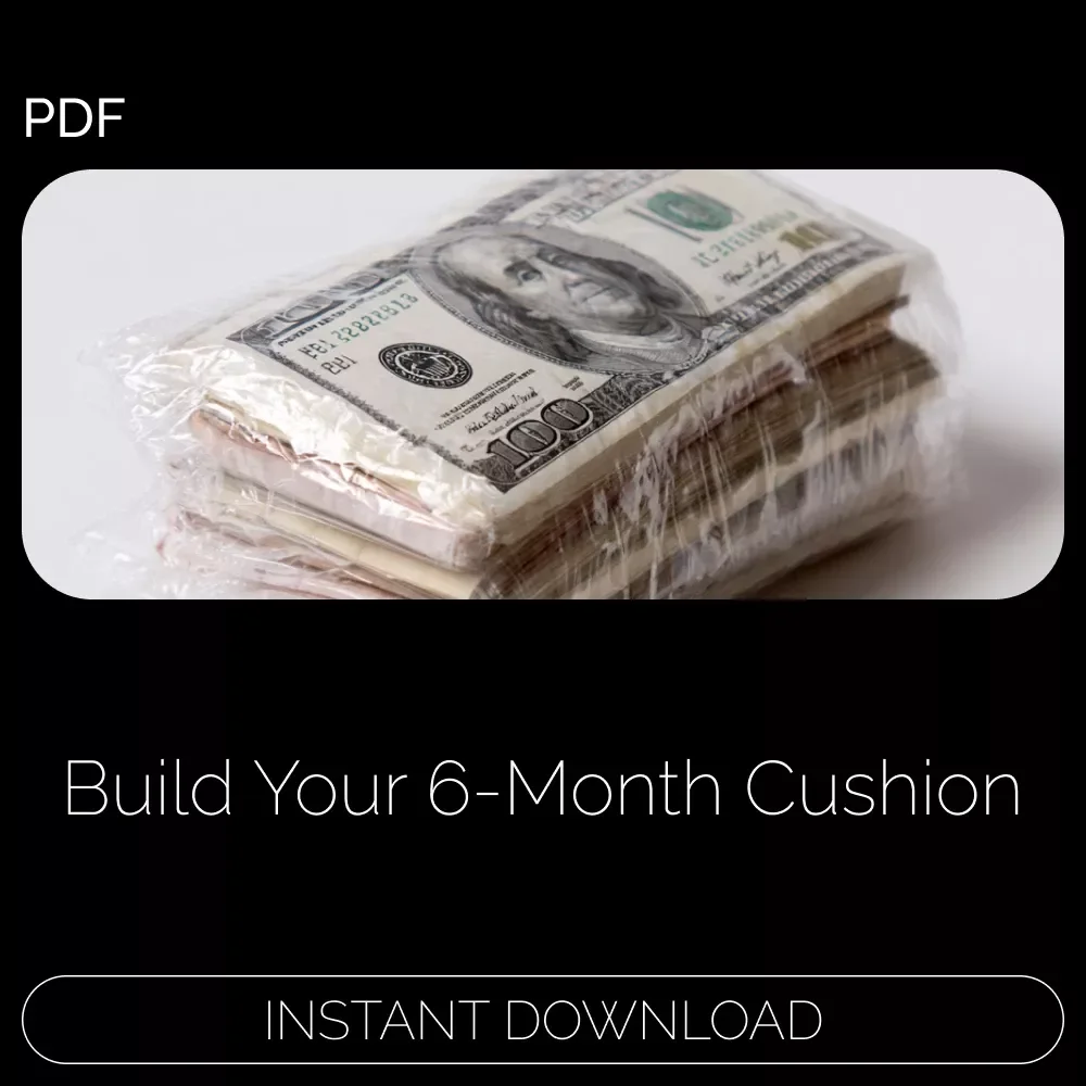 6-Month Safety Net Blueprint | Emergency Fund eBook | Build a 6 Month Emergency Fund | Financial Planning eBook for Stability & Security